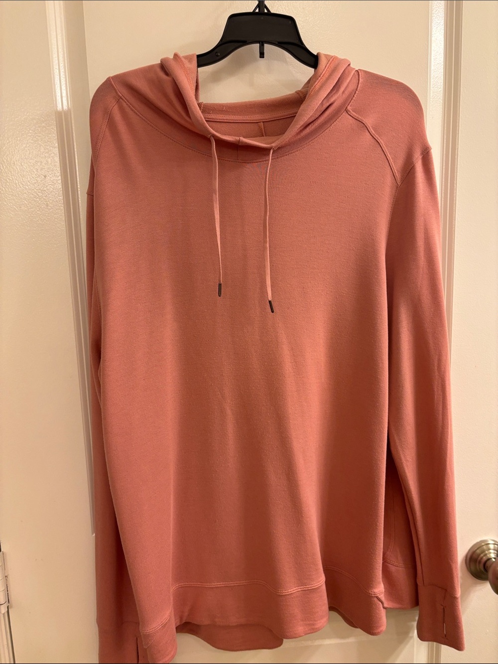 Athletic Works Washed Rose Cowl Neck Pullover Hoodie